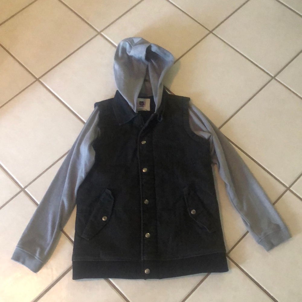 Burton Snowboard Dryride Hoodie Jacket Denim Full Zip